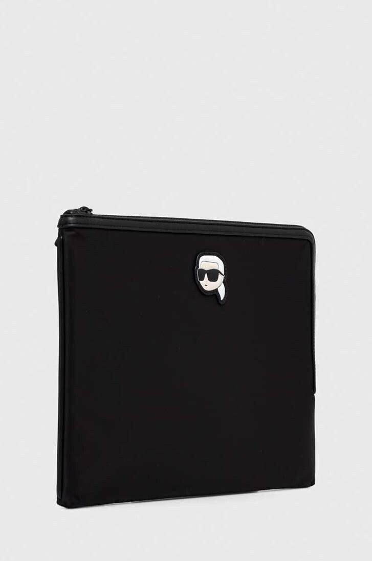 Karl Lagerfeld Калъф за лаптоп в черно - Pepit.bg