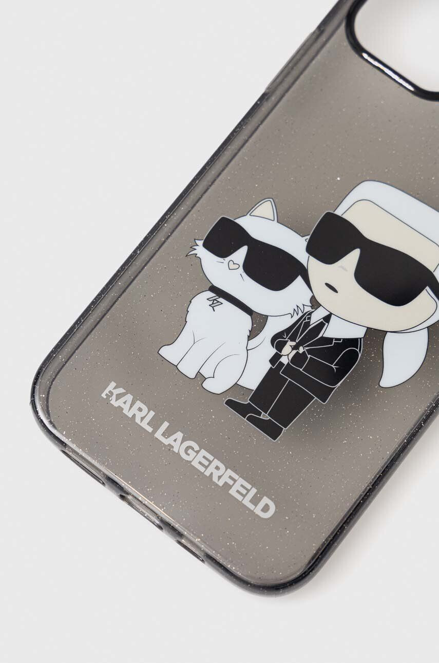 Karl Lagerfeld Кейс за телефон iPhone 12/12 Pro 61" в черно - Pepit.bg