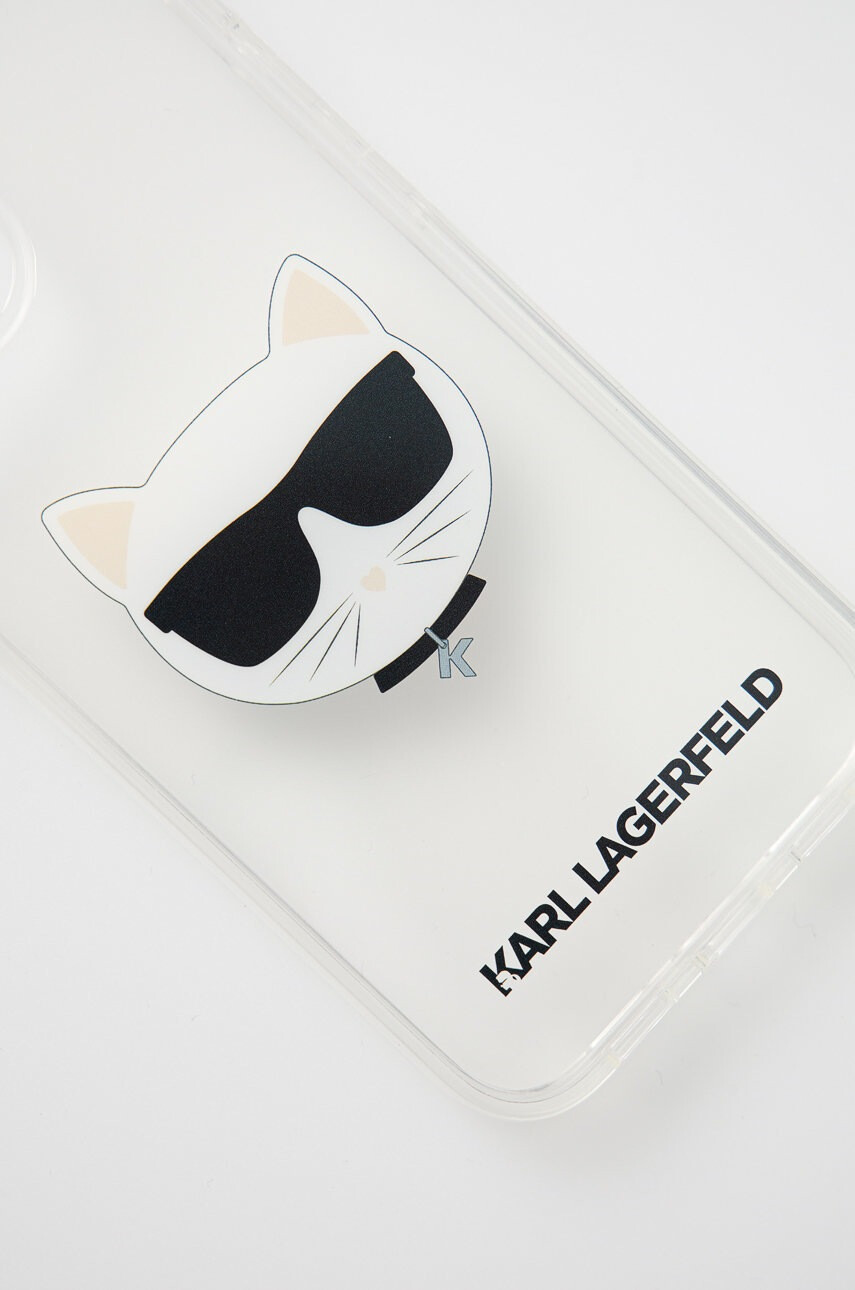 Karl Lagerfeld Кейс за телефон iPhone 13 Mini KLHCP13SCTR в прозрачен цвят - Pepit.bg