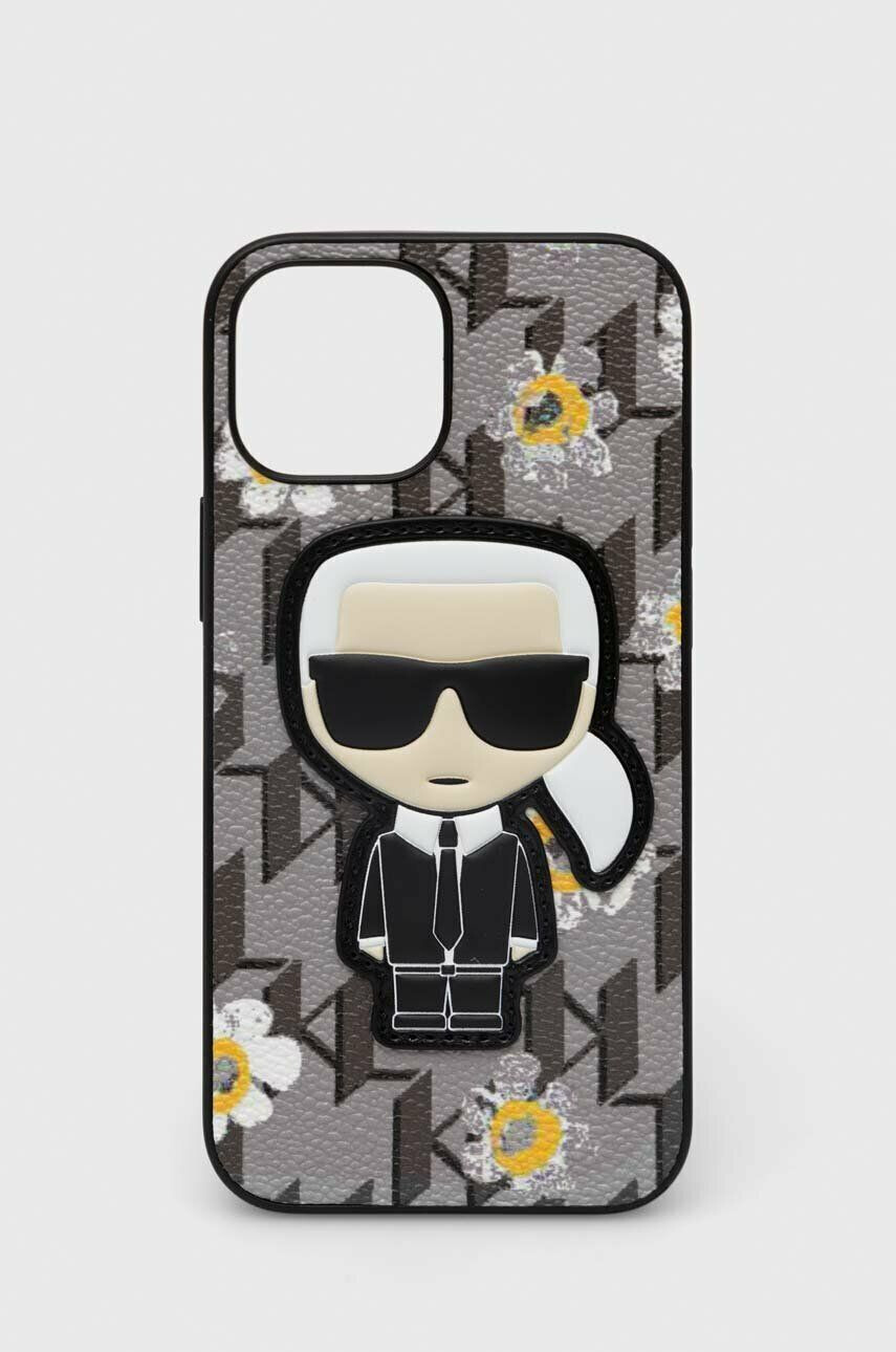 Karl Lagerfeld Кейс за телефон iPhone 13 mini 54'' в сиво - Pepit.bg