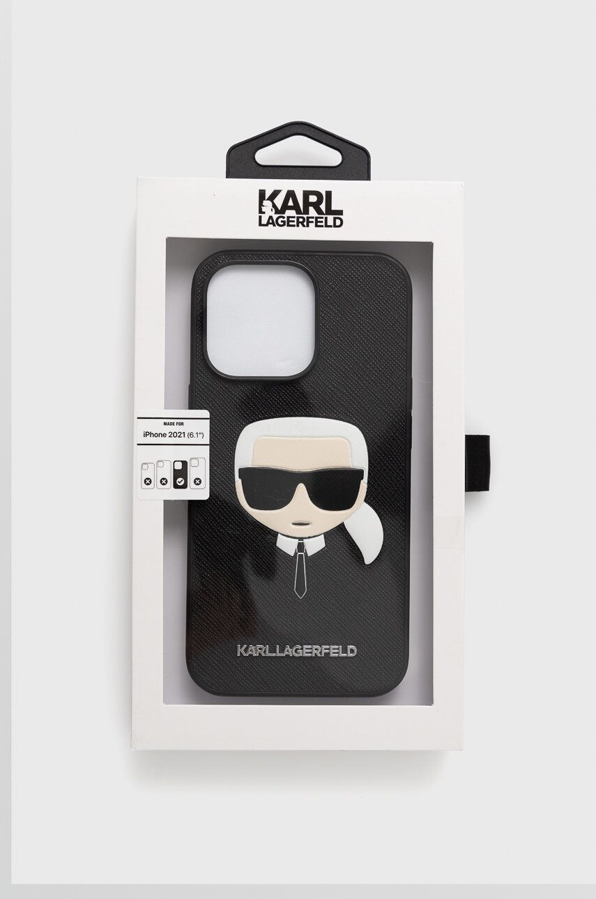 Karl Lagerfeld Кейс за телефон iPhone 13 Pro в черно - Pepit.bg