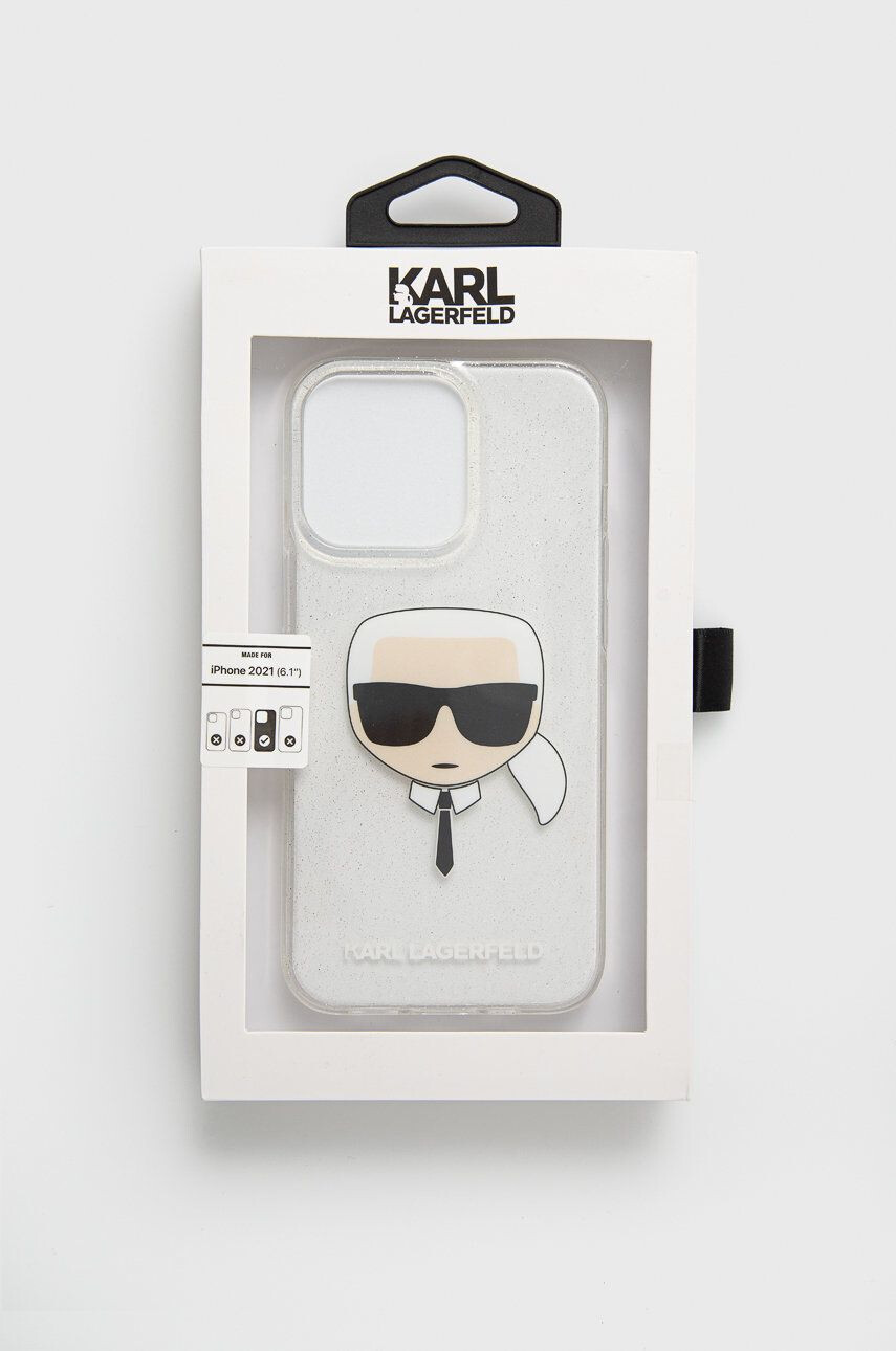 Karl Lagerfeld Кейс за телефон iPhone 13 Pro в сребристо - Pepit.bg