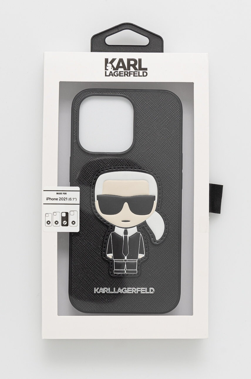 Karl Lagerfeld Кейс за телефон iPhone 13 Pro в черно - Pepit.bg