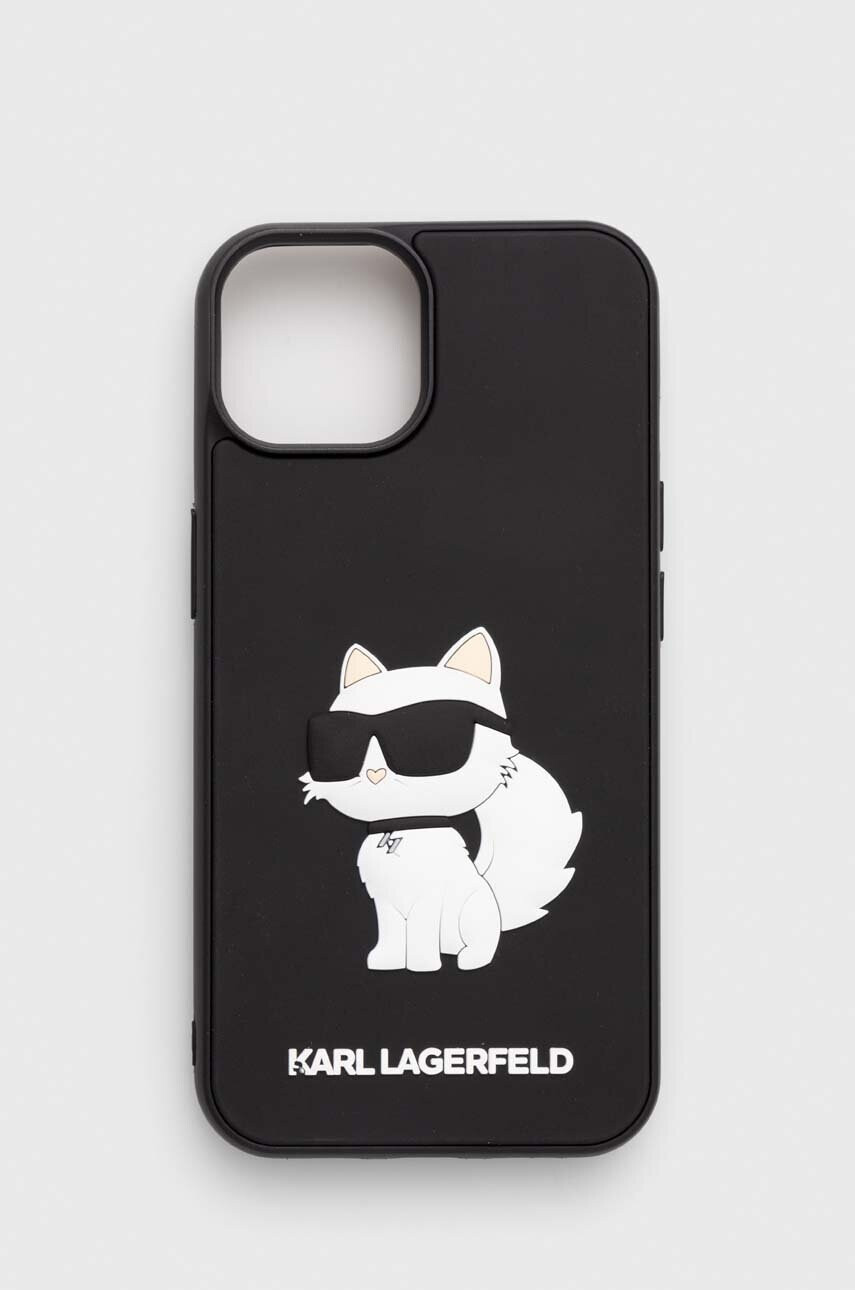 Karl Lagerfeld Кейс за телефон iPhone 14 6.1" в черно - Pepit.bg