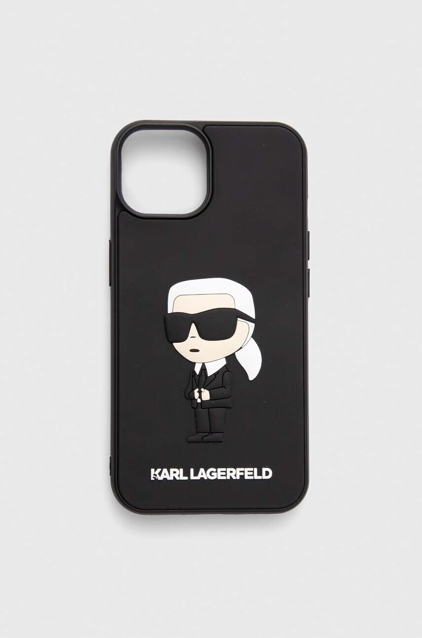 Karl Lagerfeld Кейс за телефон iPhone 14 6.1" в черно - Pepit.bg