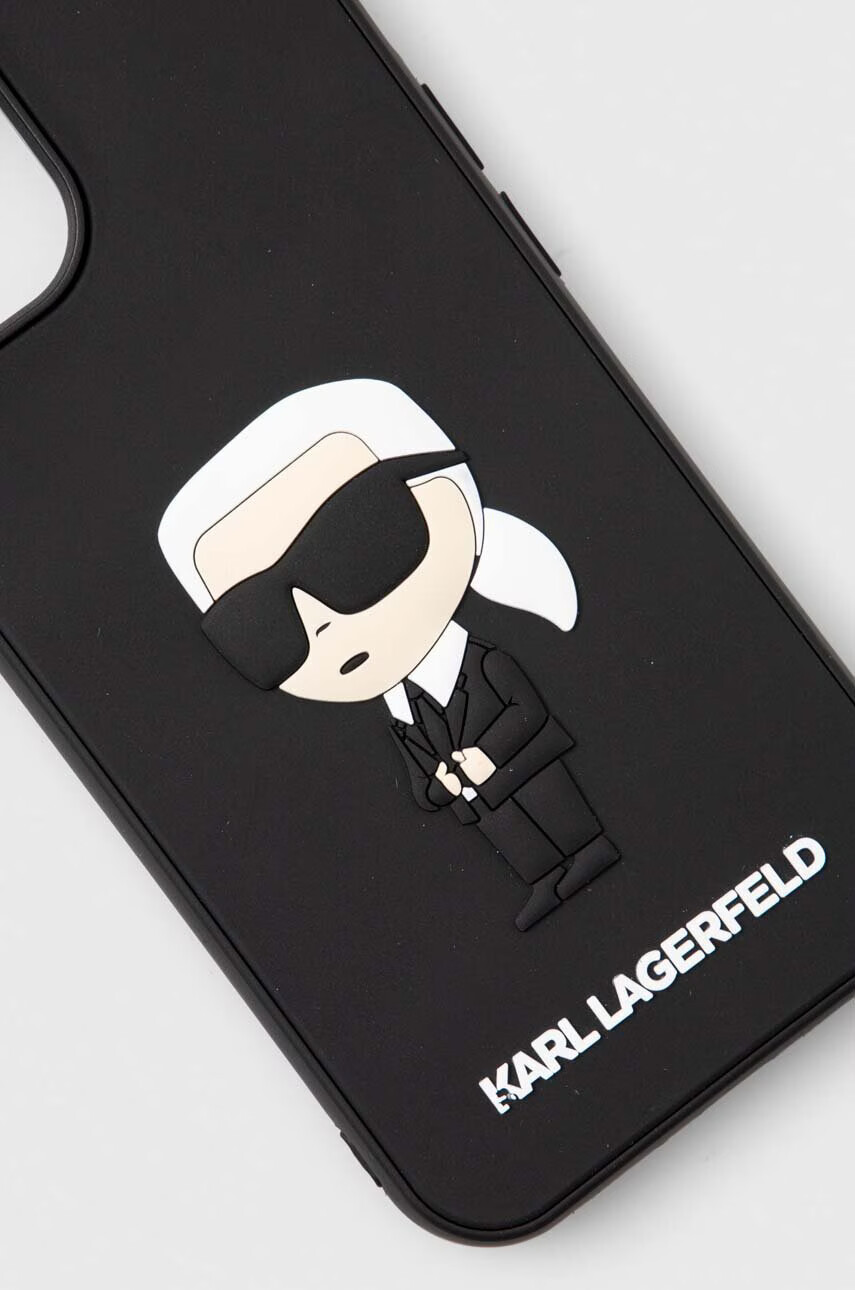 Karl Lagerfeld Кейс за телефон iPhone 14 6.1" в черно - Pepit.bg