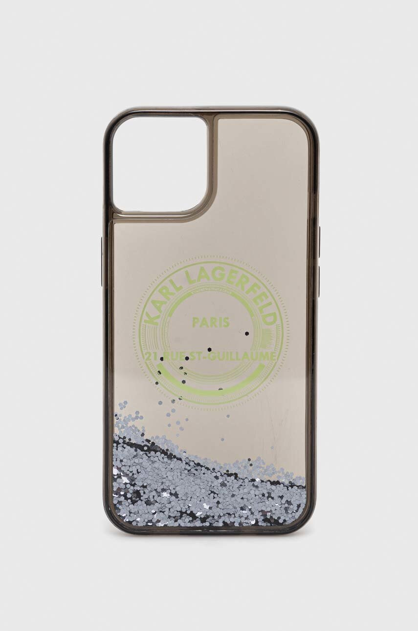 Karl Lagerfeld Кейс за телефон iPhone 14 61" в черно - Pepit.bg