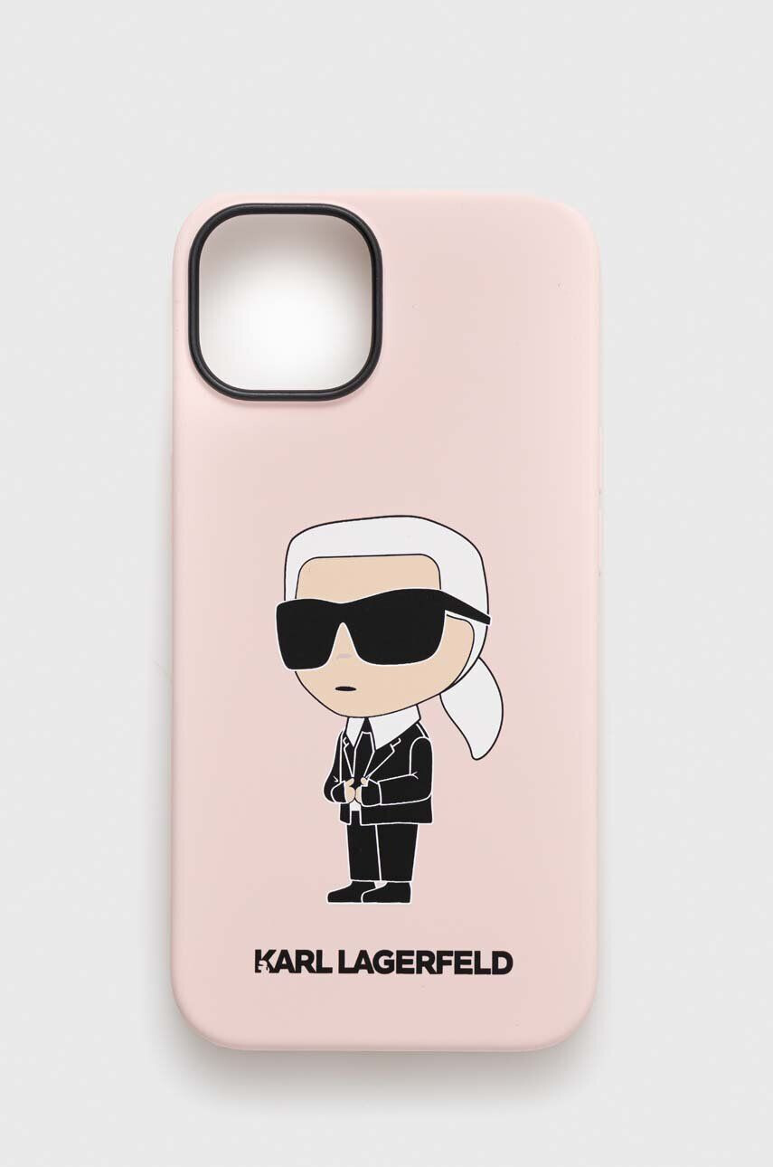 Karl Lagerfeld Кейс за телефон iPhone 14 61" в розово - Pepit.bg