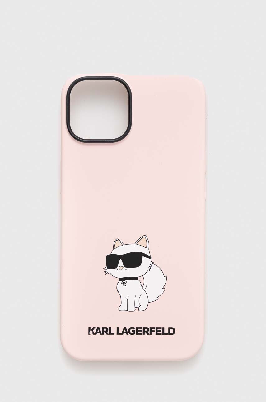 Karl Lagerfeld Кейс за телефон iPhone 14 61" в розово - Pepit.bg