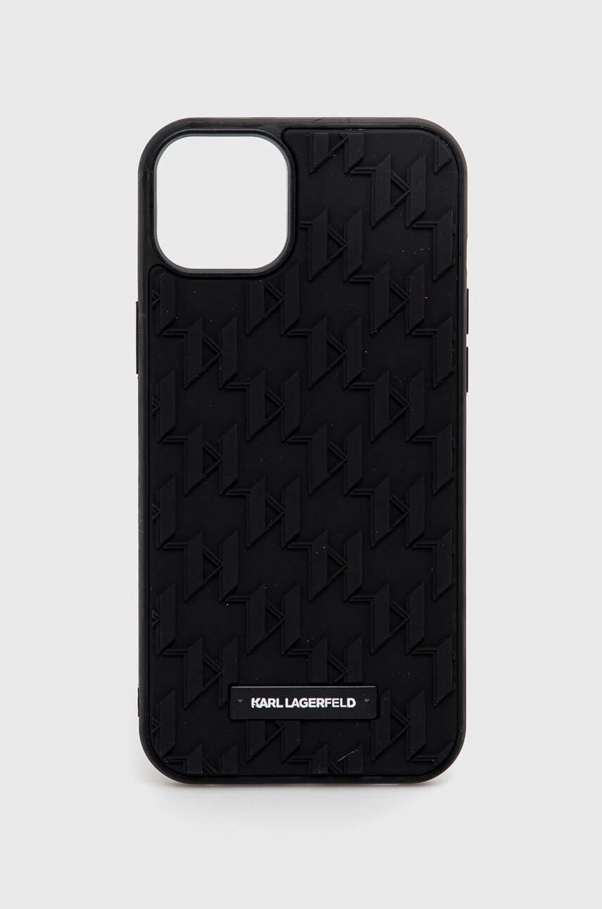 Karl Lagerfeld Кейс за телефон iPhone 14 Plus 67" в черно - Pepit.bg