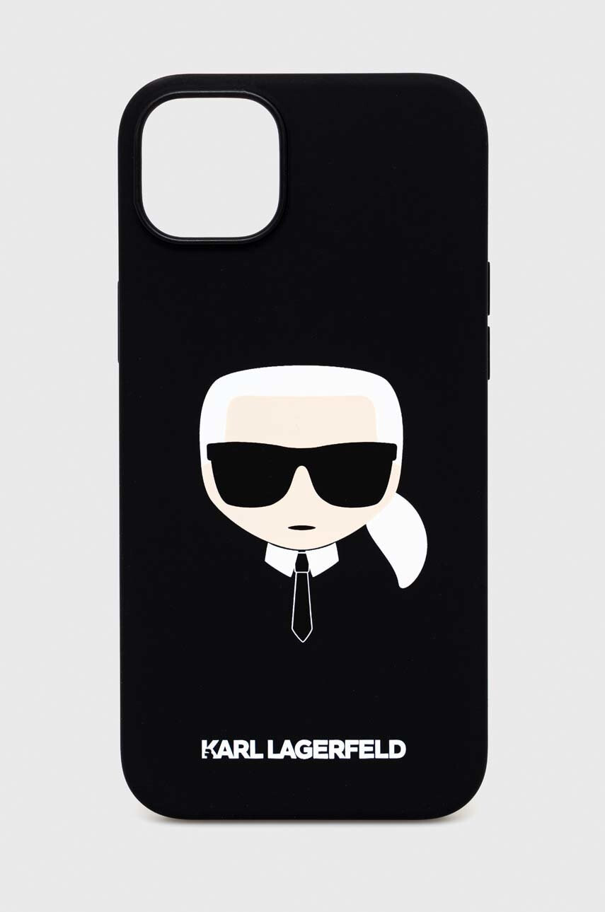 Karl Lagerfeld Кейс за телефон iPhone 14 Plus 67" в черно - Pepit.bg