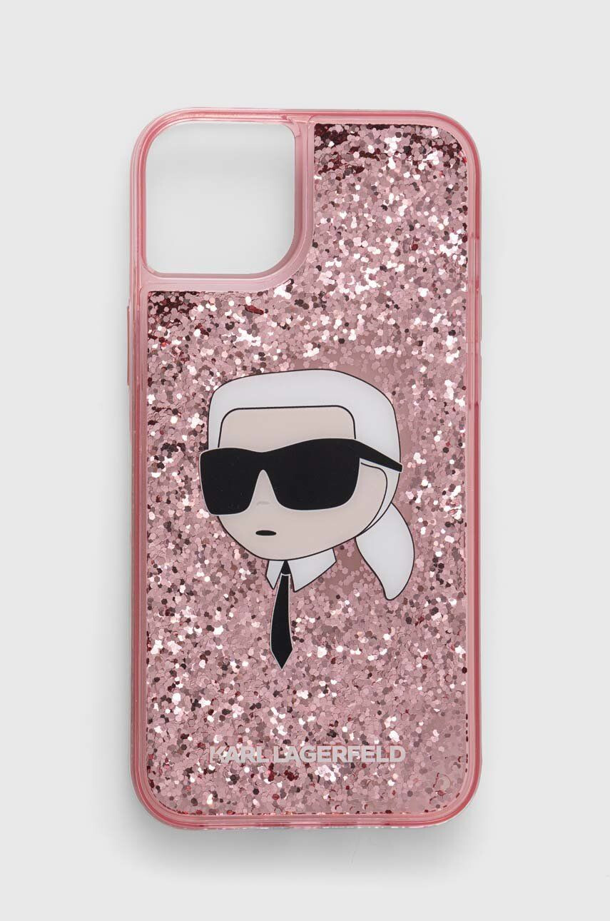 Karl Lagerfeld Кейс за телефон iPhone 14 Plus 67'' в розово - Pepit.bg