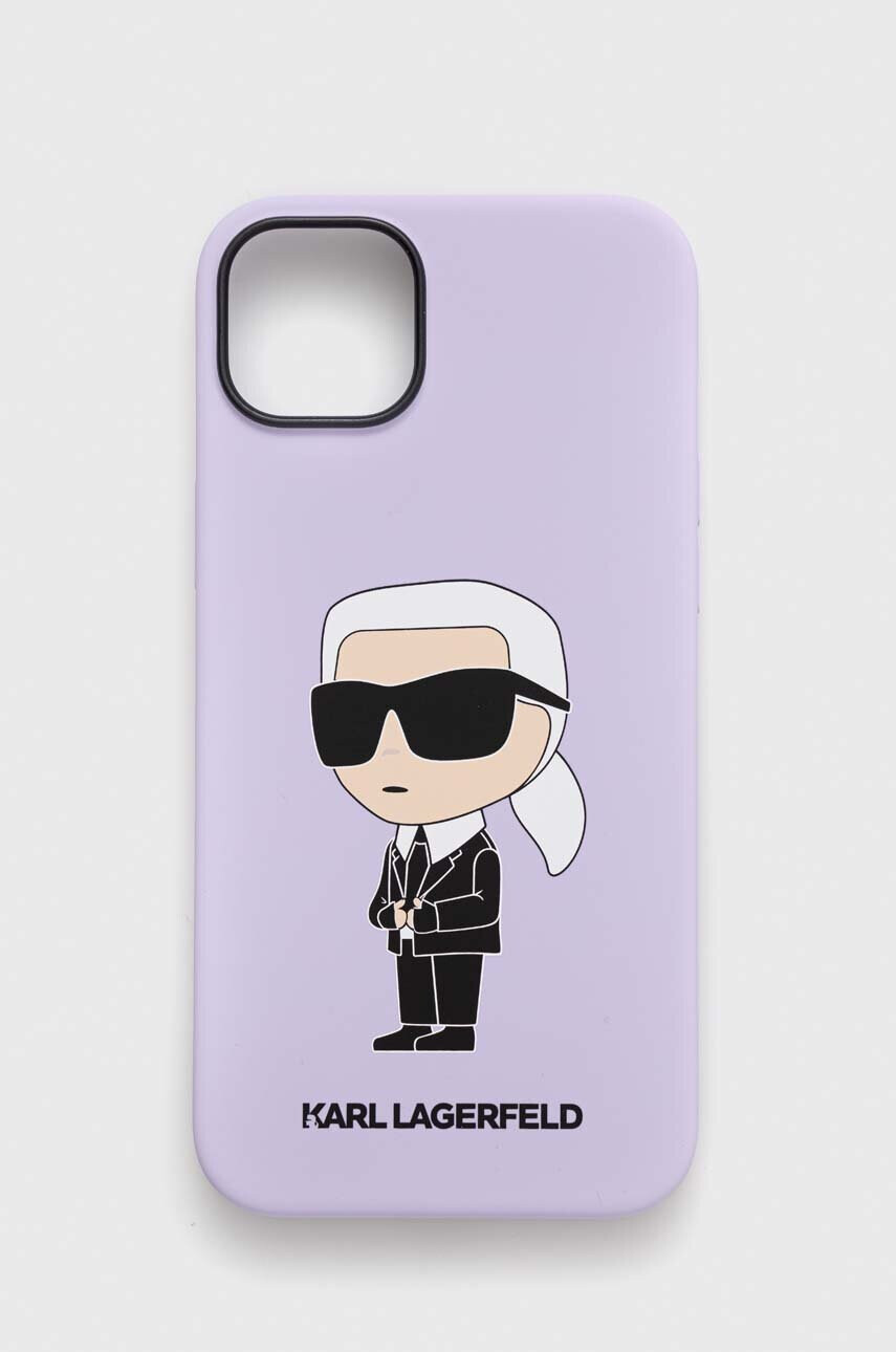Karl Lagerfeld Кейс за телефон iPhone 14 Plus 67" в лилаво - Pepit.bg