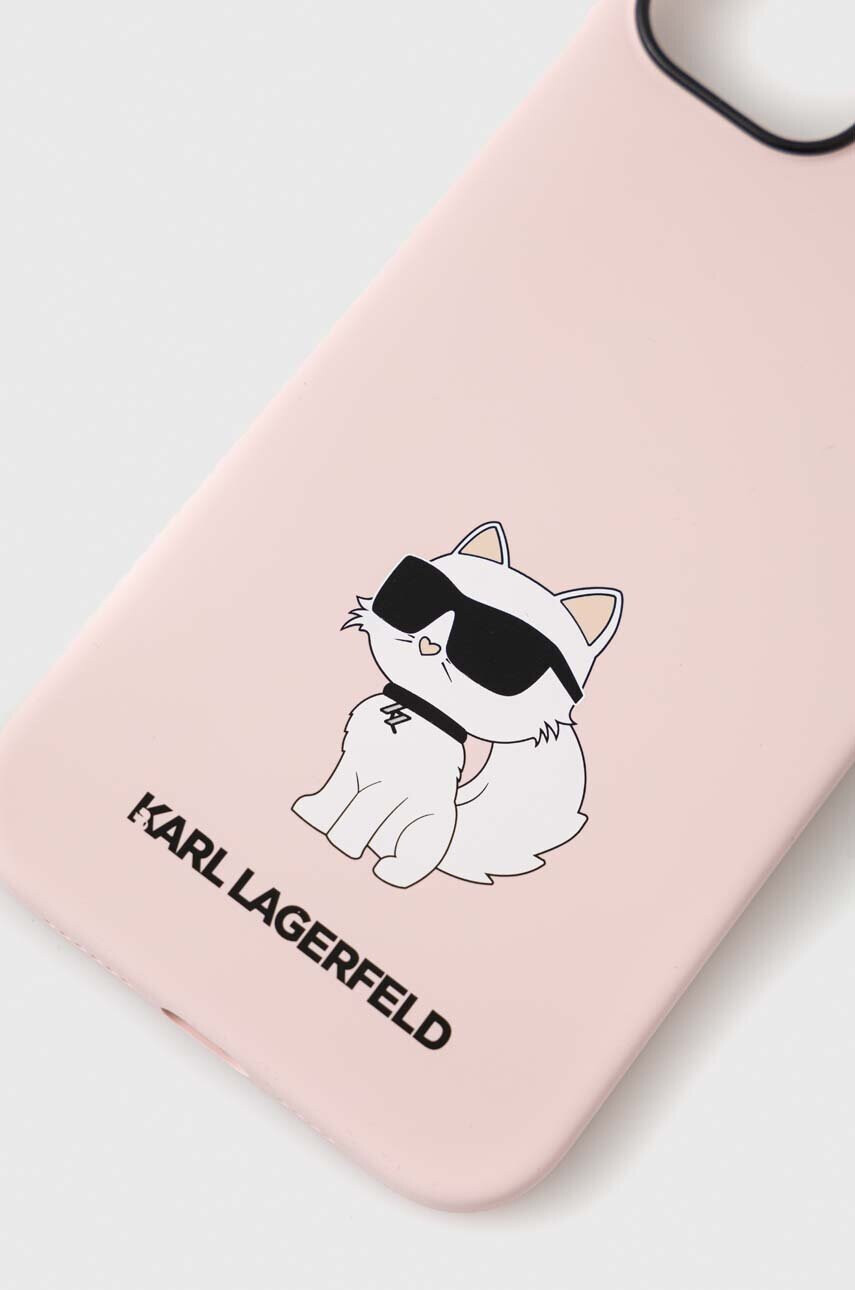 Karl Lagerfeld Кейс за телефон iPhone 14 Plus 67" в розово - Pepit.bg