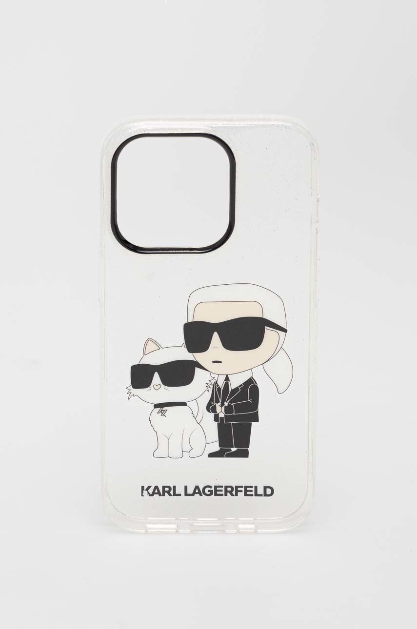 Karl Lagerfeld Кейс за телефон iPhone 14 Pro 61" в прозрачен цвят - Pepit.bg