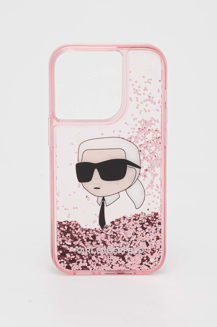 Karl Lagerfeld Кейс за телефон iPhone 14 Pro 61" в розово - Pepit.bg