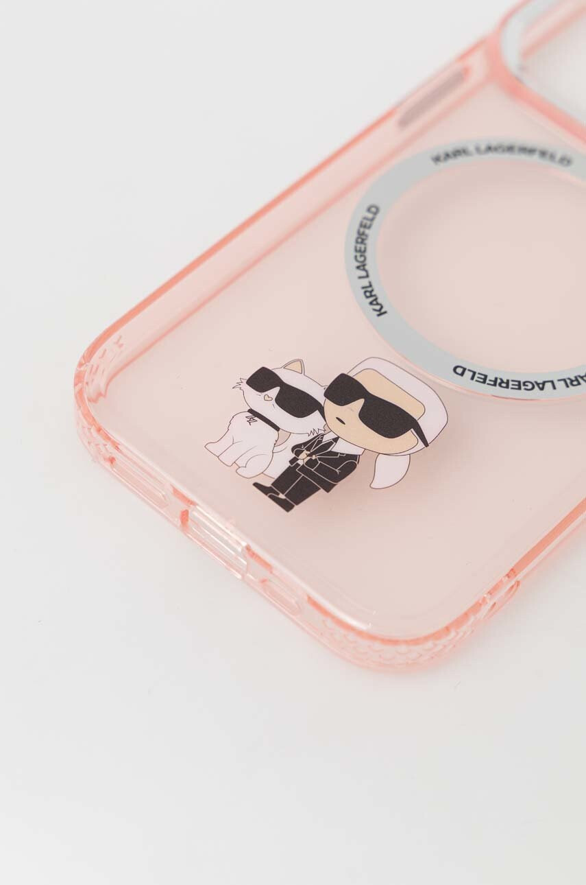 Karl Lagerfeld Кейс за телефон iPhone 14 Pro 61" в червено - Pepit.bg