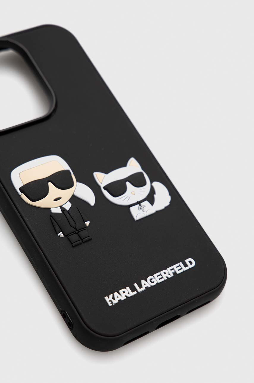 Karl Lagerfeld Кейс за телефон iPhone 14 Pro 61'' в черно - Pepit.bg