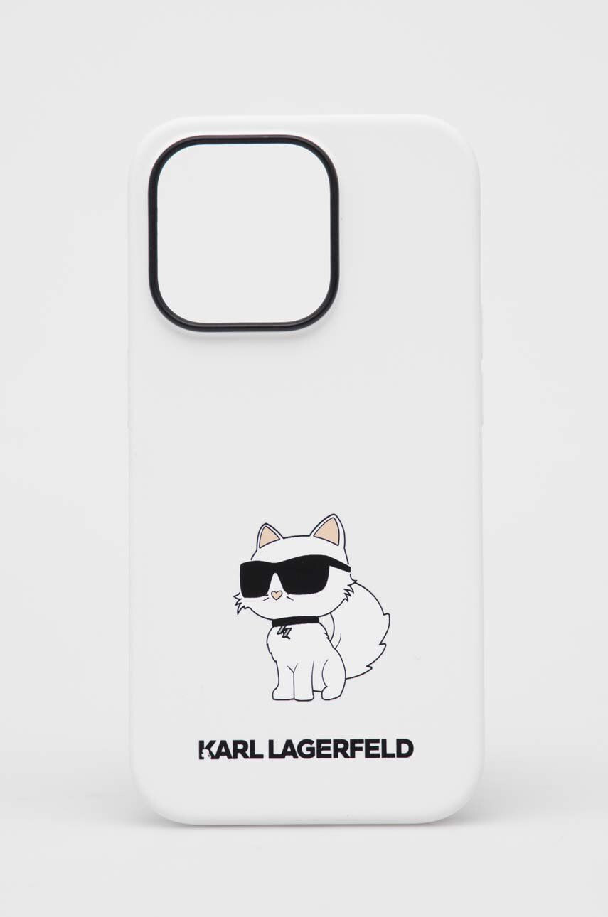 Karl Lagerfeld Кейс за телефон iPhone 14 Pro 61'' в бяло - Pepit.bg