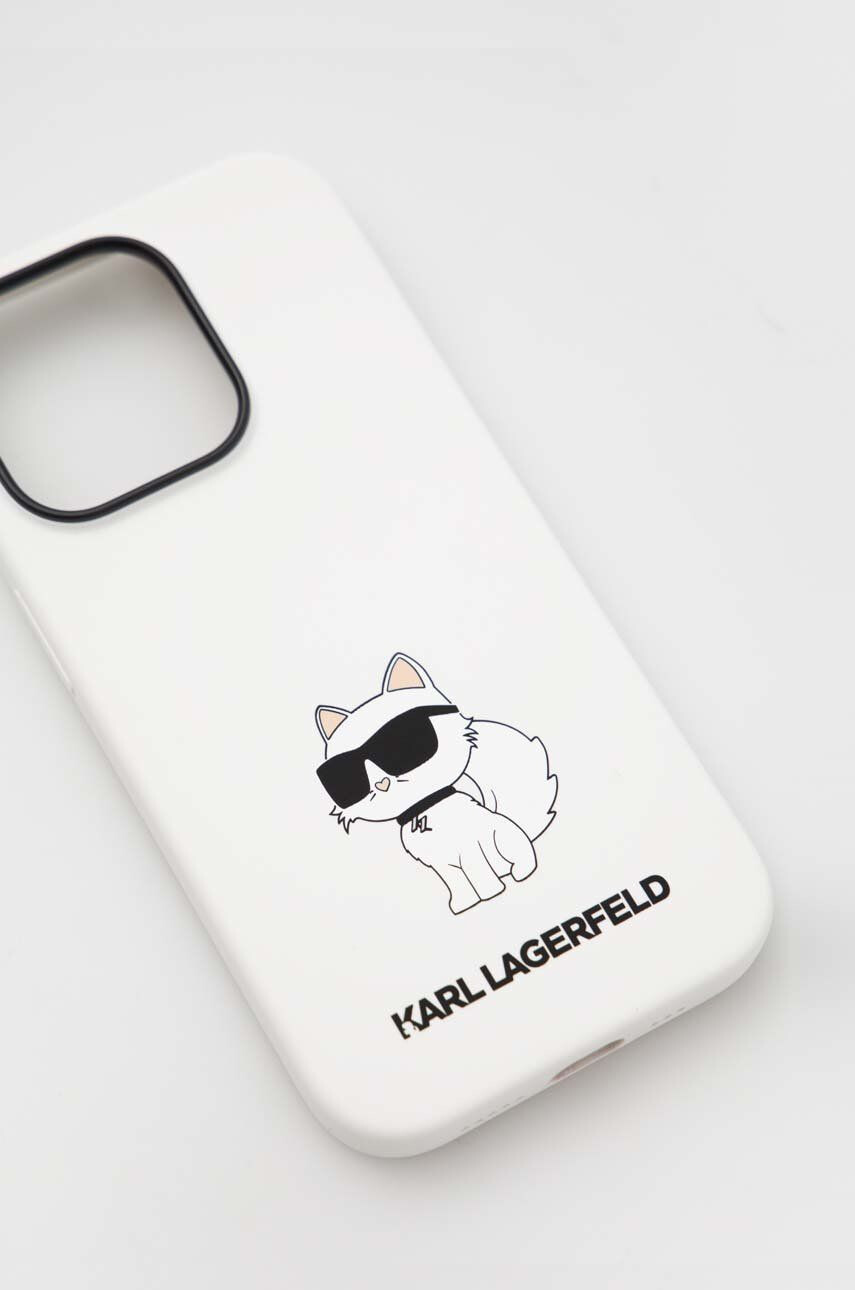 Karl Lagerfeld Кейс за телефон iPhone 14 Pro 61'' в бяло - Pepit.bg