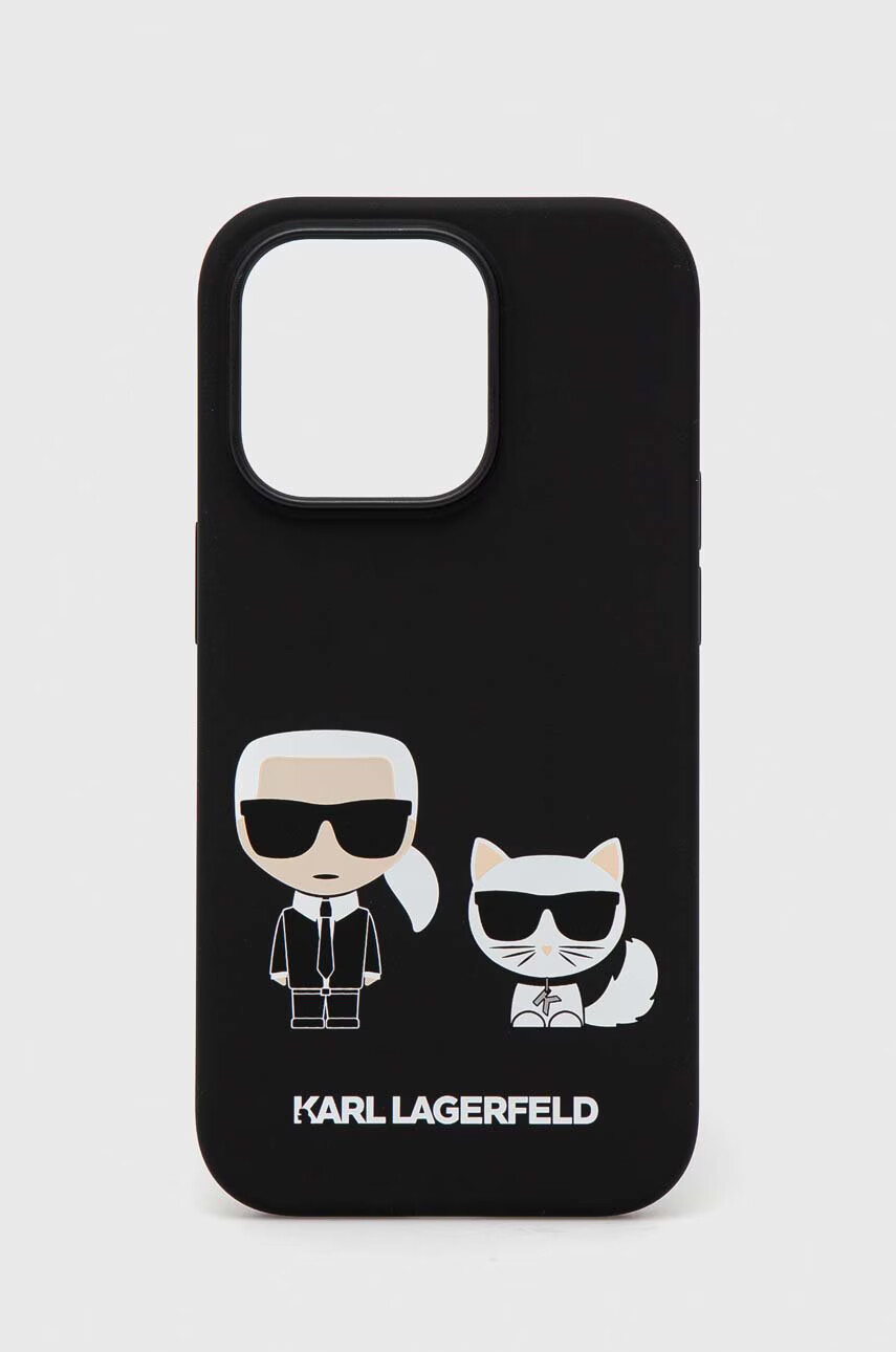 Karl Lagerfeld Кейс за телефон iPhone 14 Pro 61" в черно - Pepit.bg