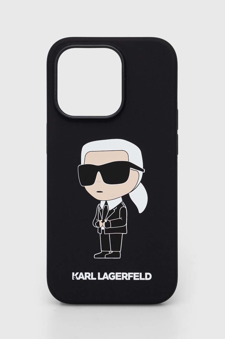 Karl Lagerfeld Кейс за телефон Iphone 14 Pro 61" в черно - Pepit.bg