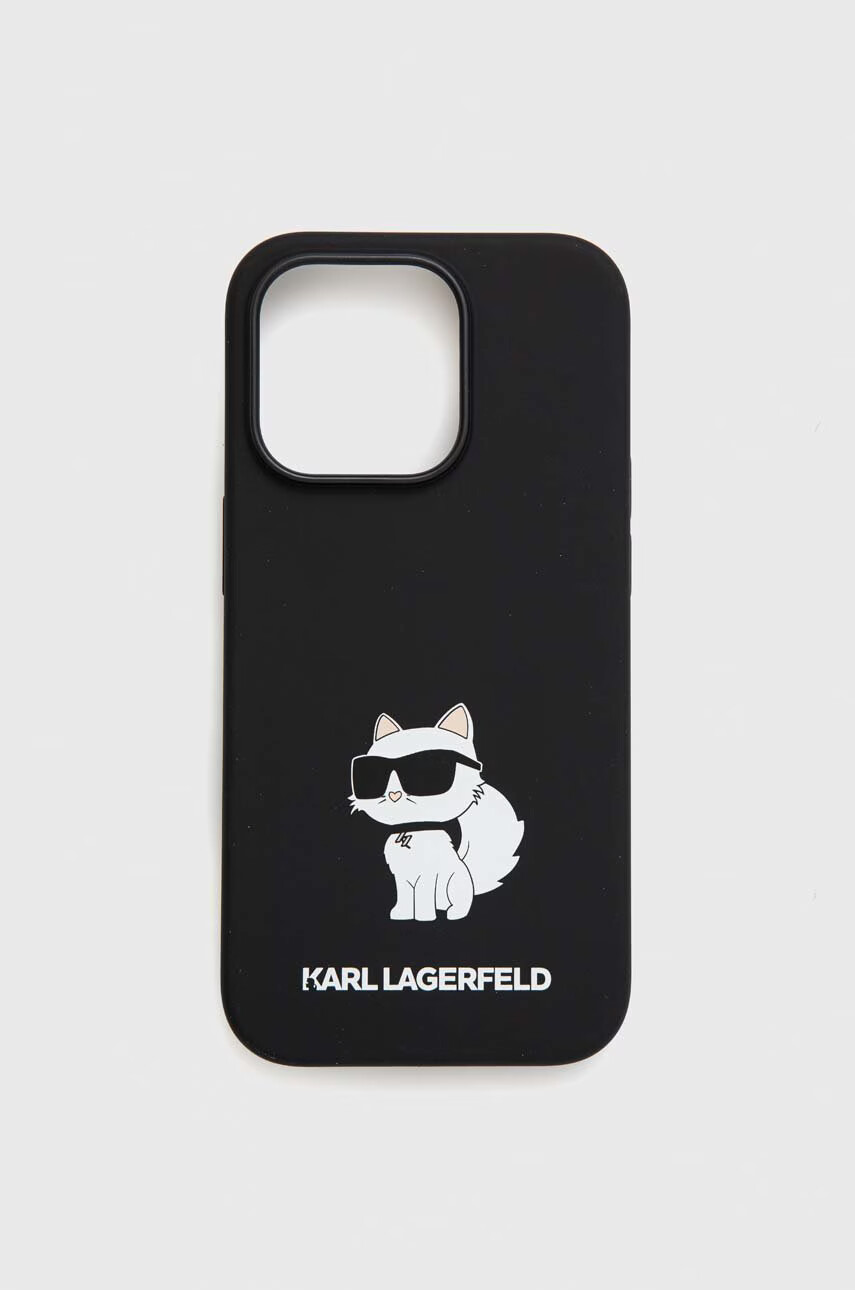 Karl Lagerfeld Кейс за телефон iPhone 14 Pro 61'' в черно - Pepit.bg