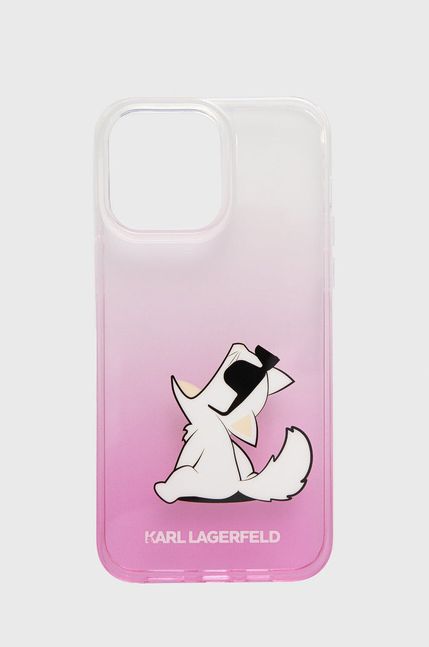 Karl Lagerfeld Кейс за телефон Iphone 14 Pro Max 67" в розово - Pepit.bg