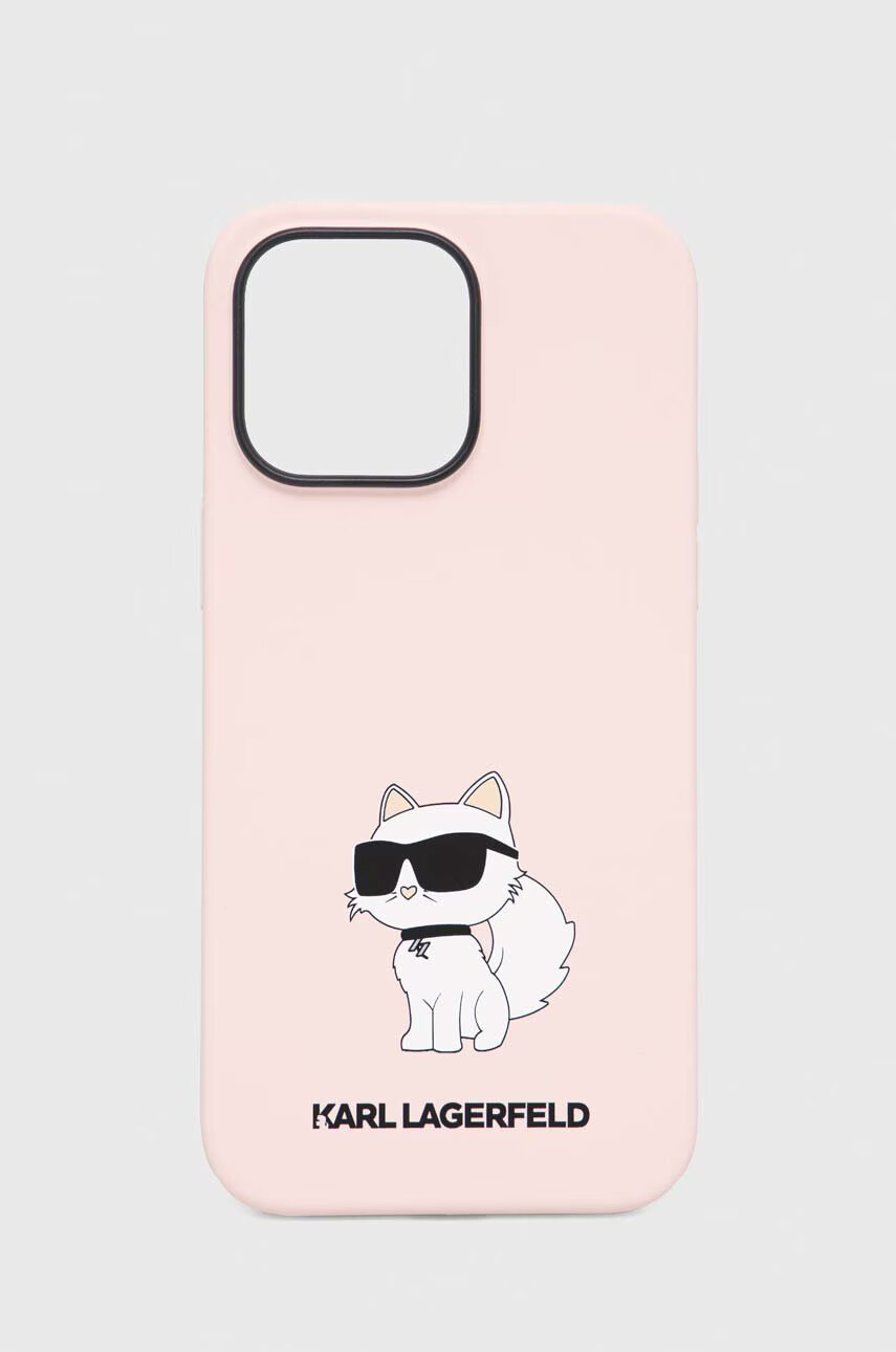 Karl Lagerfeld Кейс за телефон iPhone 14 Pro Max 67'' в розово - Pepit.bg