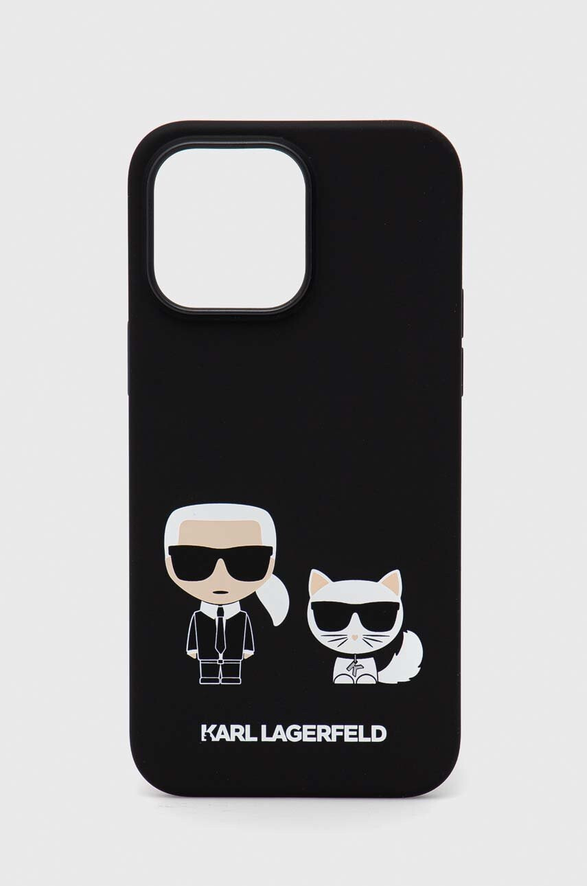 Karl Lagerfeld Кейс за телефон iPhone 14 Pro Max 67" в черно - Pepit.bg