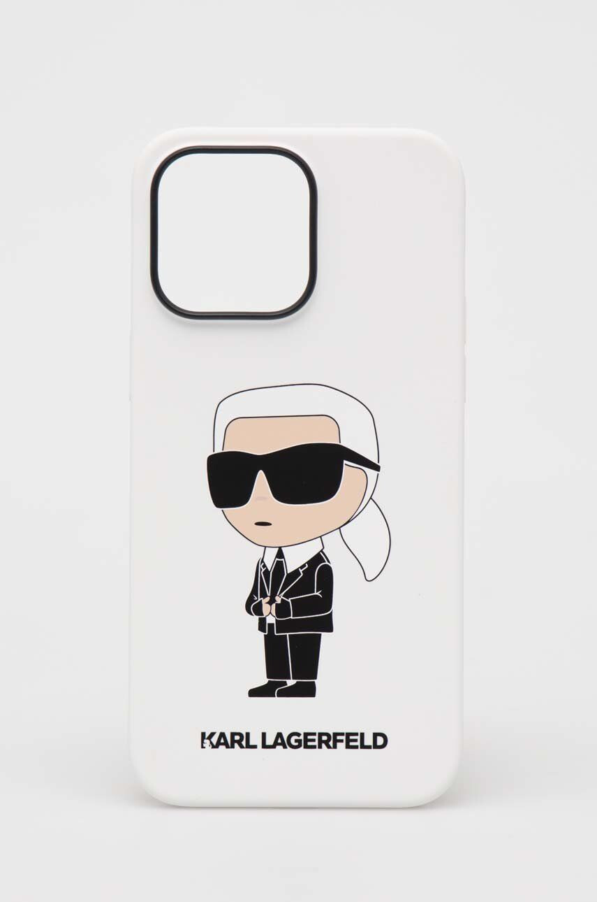 Karl Lagerfeld Кейс за телефон iPhone 14 Pro Max 67'' в бяло - Pepit.bg