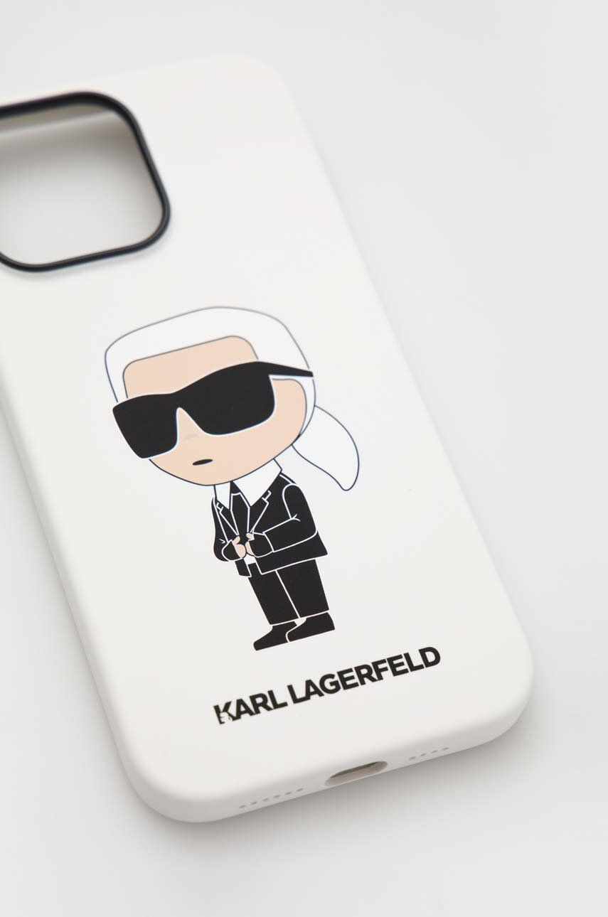 Karl Lagerfeld Кейс за телефон iPhone 14 Pro Max 67'' в бяло - Pepit.bg