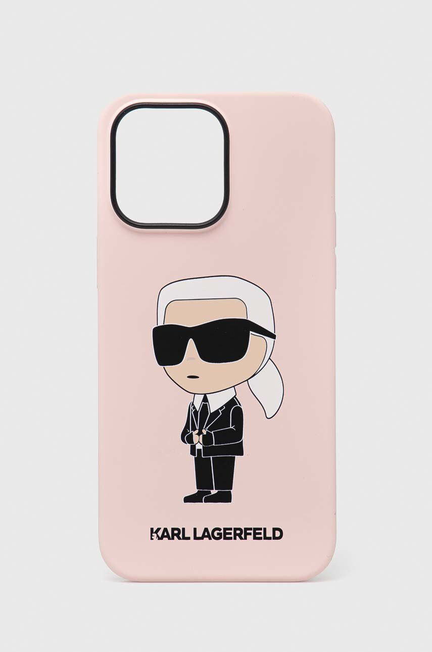 Karl Lagerfeld Кейс за телефон iPhone 14 Pro Max 67'' в розово - Pepit.bg