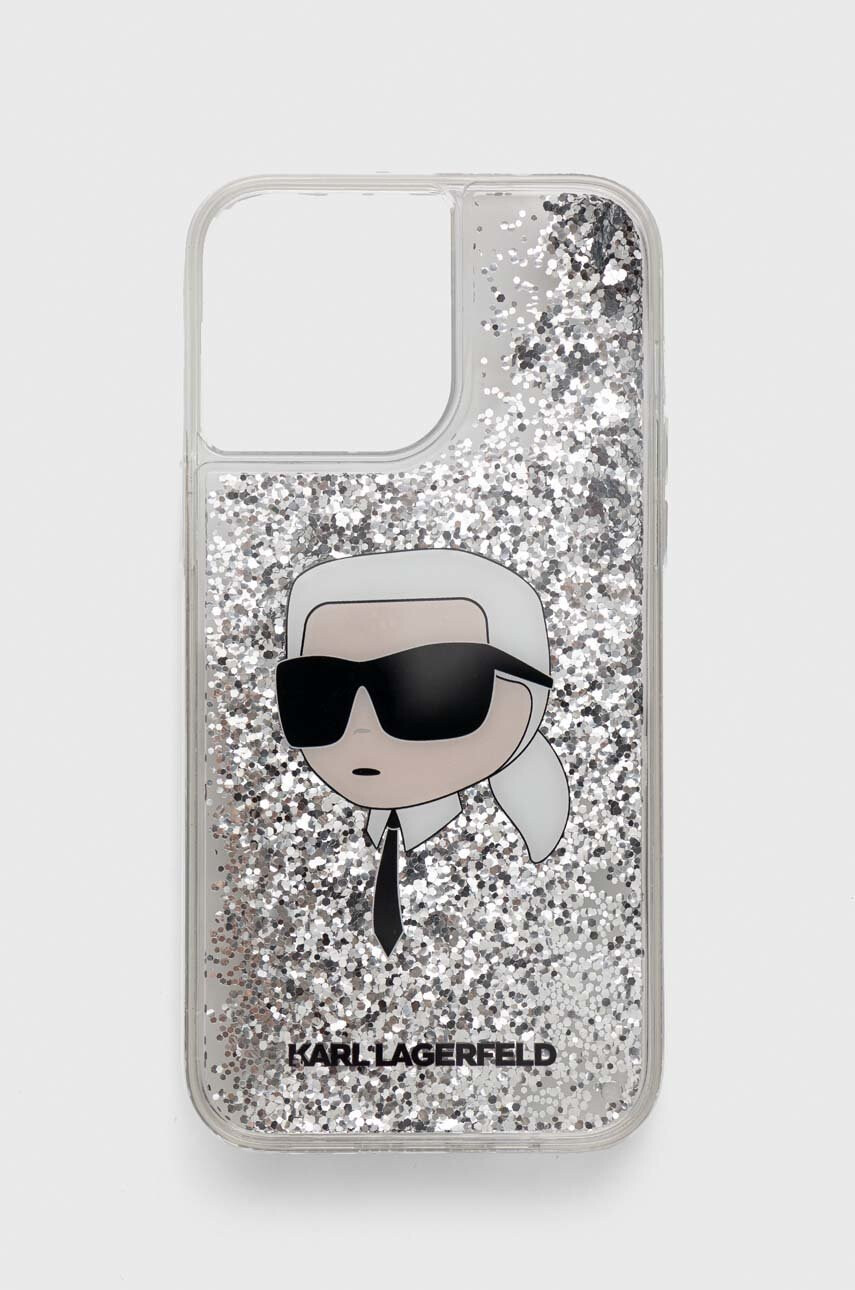 Karl Lagerfeld Кейс за телефон iPhone 14 Pro Max 67'' в сребристо - Pepit.bg