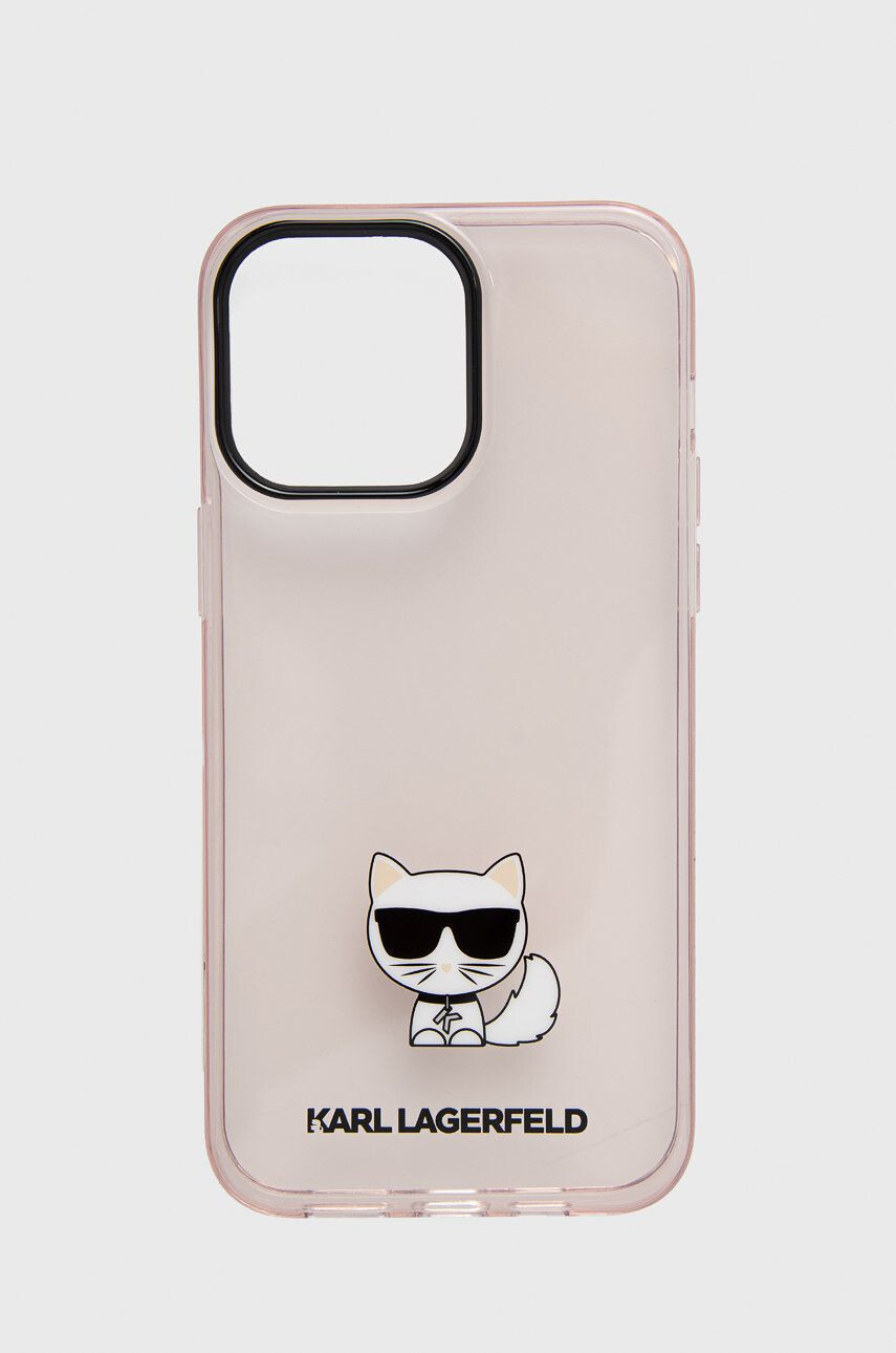 Karl Lagerfeld Кейс за телефон Iphone 14 Pro Max 67" в розово - Pepit.bg