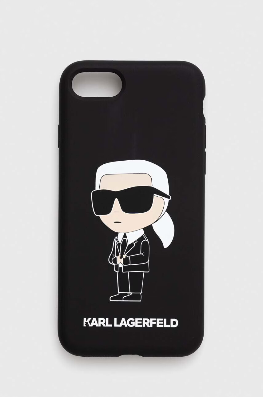 Karl Lagerfeld Кейс за телефон iPhone 7/ 8/ SE 2020/ SE 2023 в черно - Pepit.bg