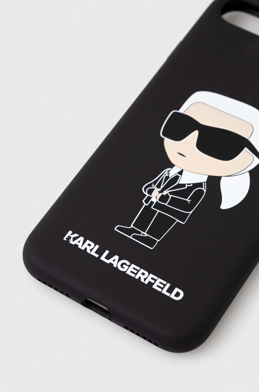 Karl Lagerfeld Кейс за телефон iPhone 7/ 8/ SE 2020/ SE 2023 в черно - Pepit.bg