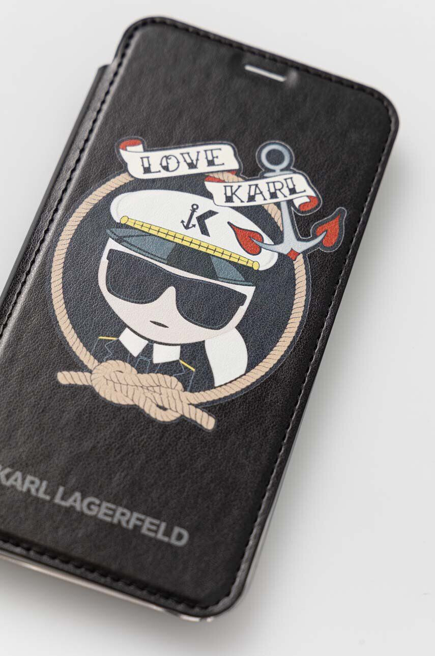 Karl Lagerfeld Кейс за телефон iPhone X/Xs в черно - Pepit.bg