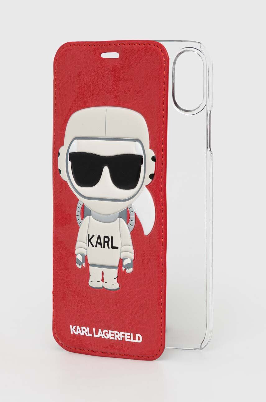 Karl Lagerfeld Кейс за телефон iPhone X/ Xs в червено - Pepit.bg