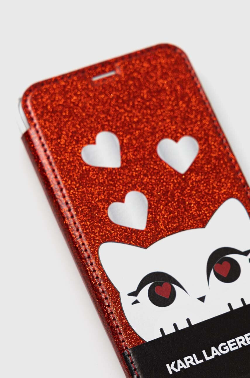 Karl Lagerfeld Кейс за телефон iPhone X/Xs в червено - Pepit.bg