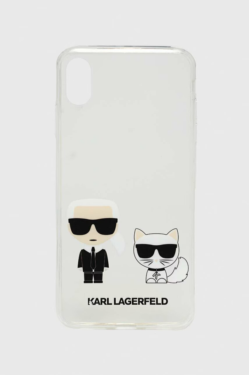 Karl Lagerfeld Кейс за телефон iPhone Xs Max в прозрачен цвят - Pepit.bg