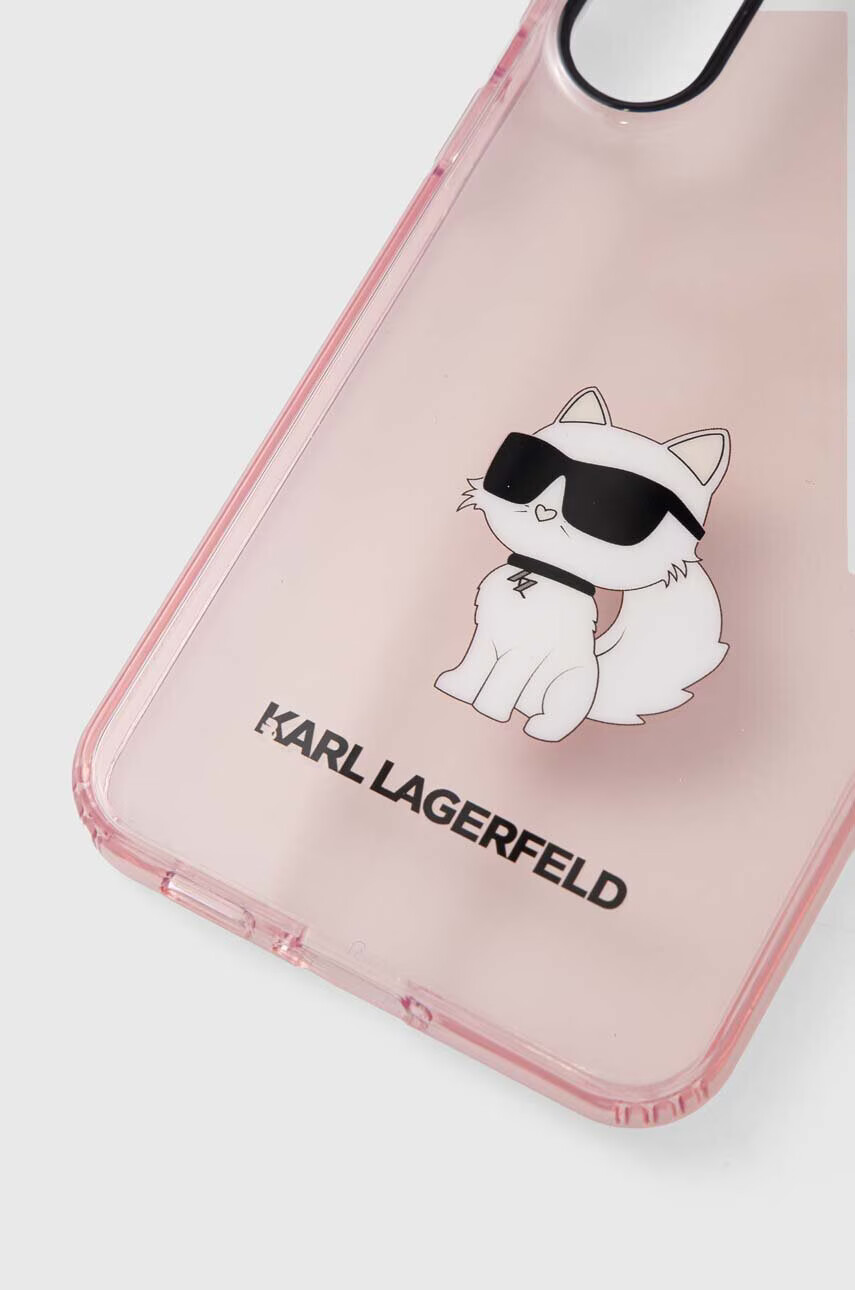 Karl Lagerfeld Кейс за телефон S23 + S916 в розово - Pepit.bg