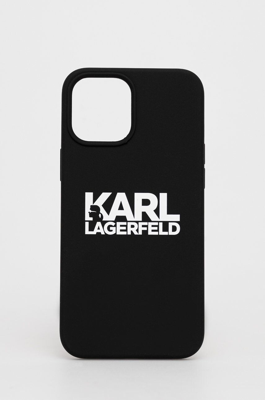 Karl Lagerfeld Кейс за телефон iPhone 12 Pro Max KLHCP12LSLKLRBK - Pepit.bg