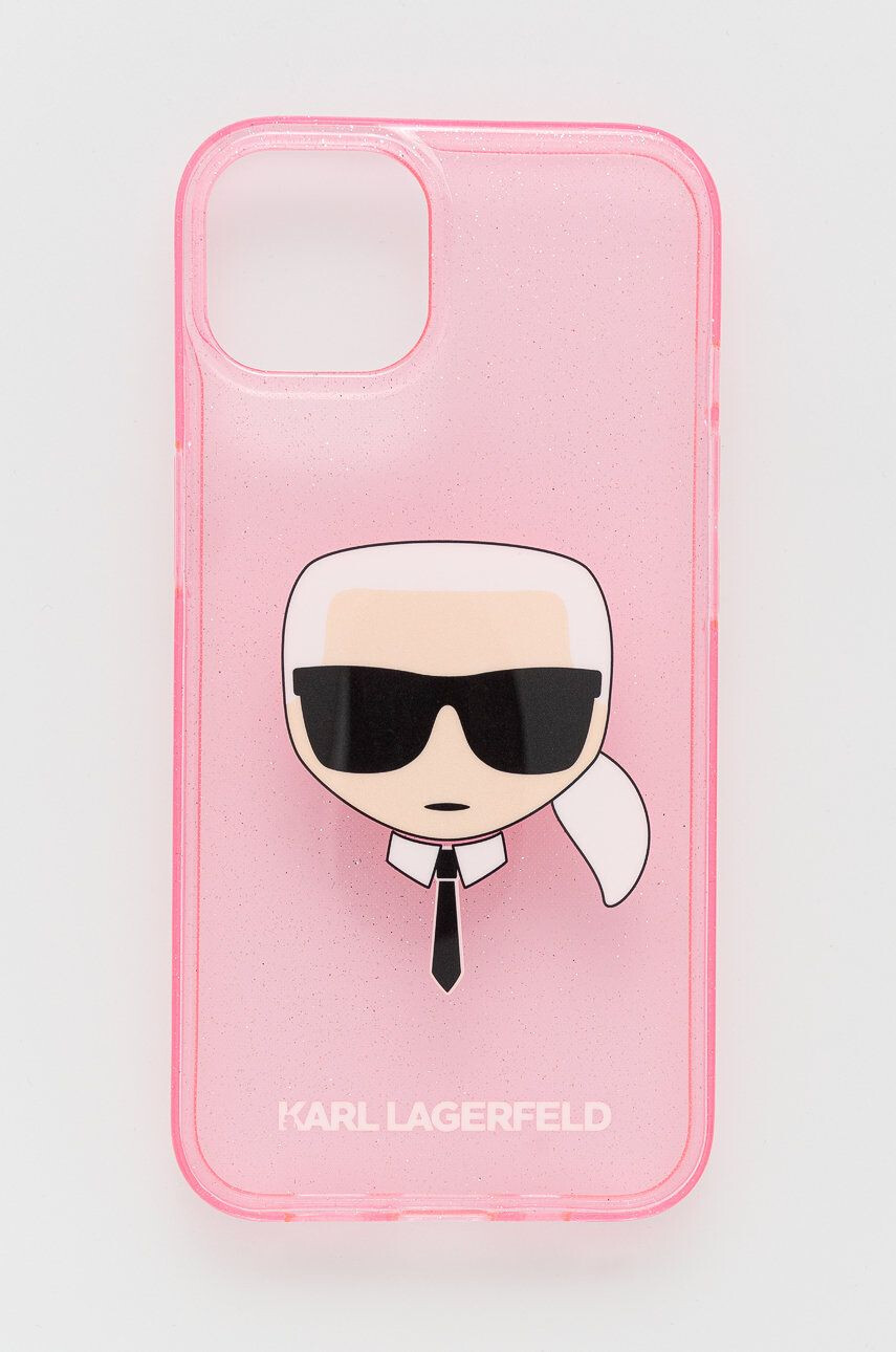 Karl Lagerfeld Кейс за телефон iPhone 13 в розово - Pepit.bg