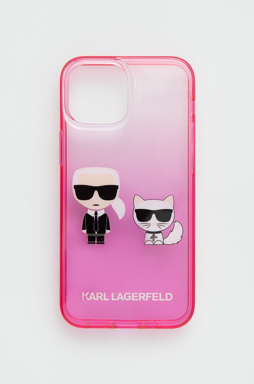 Karl Lagerfeld Кейс за телефон Iphone 13 Mini 54'' в розово - Pepit.bg