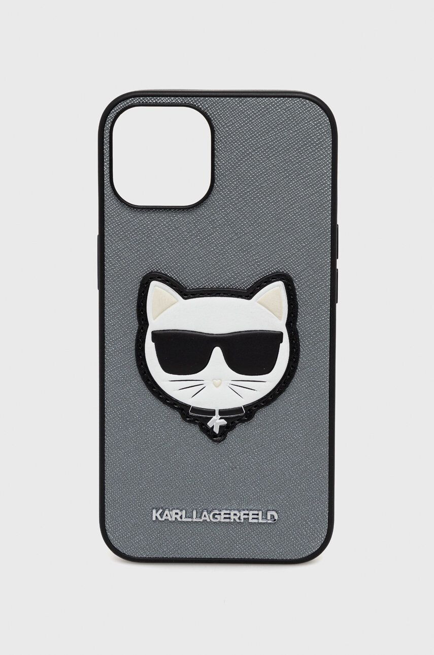 Karl Lagerfeld Кейс за телефон Iphone 14 61" в сребристо - Pepit.bg