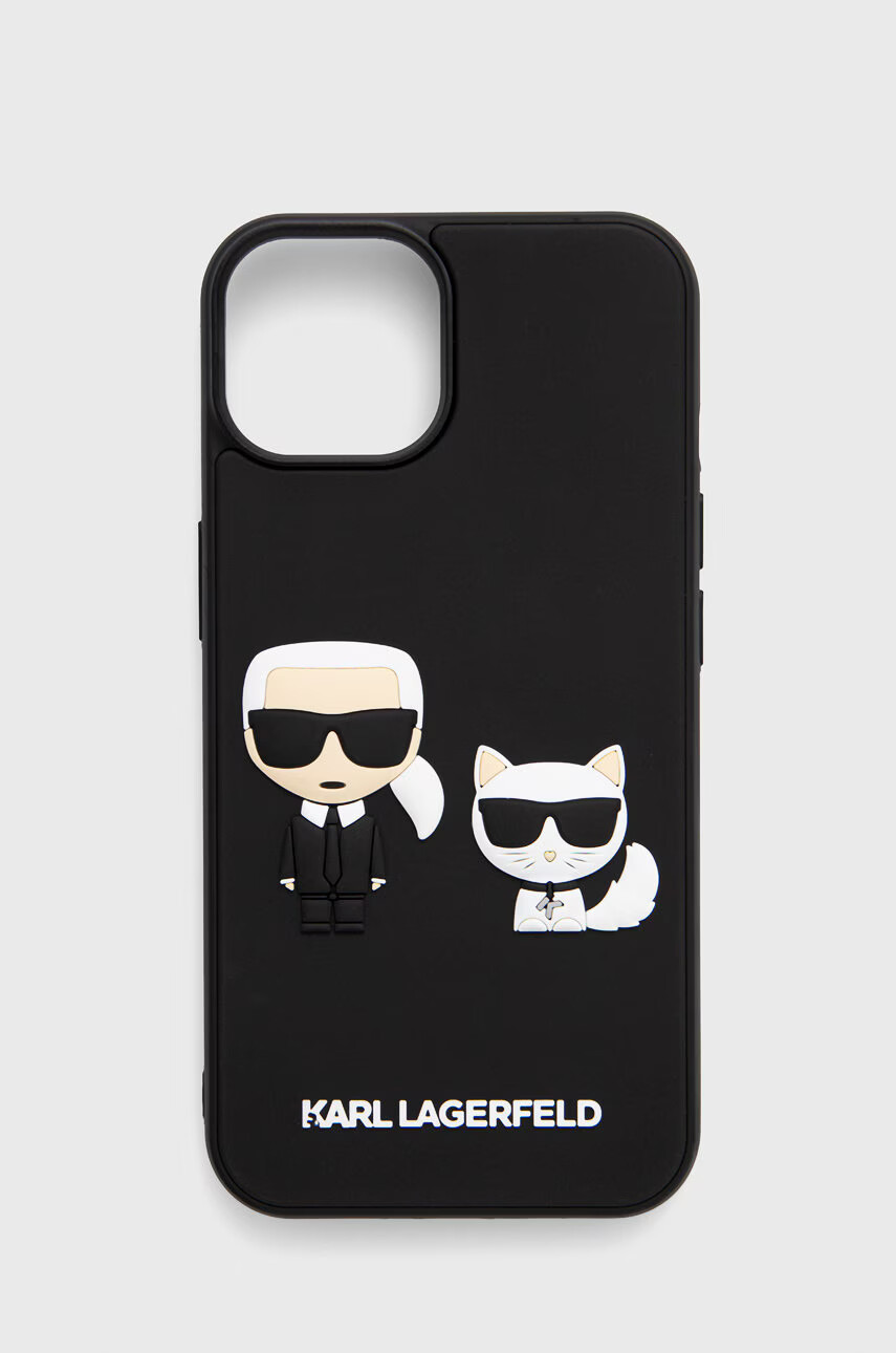 Karl Lagerfeld Кейс за телефон Iphone 14 61" в черно - Pepit.bg