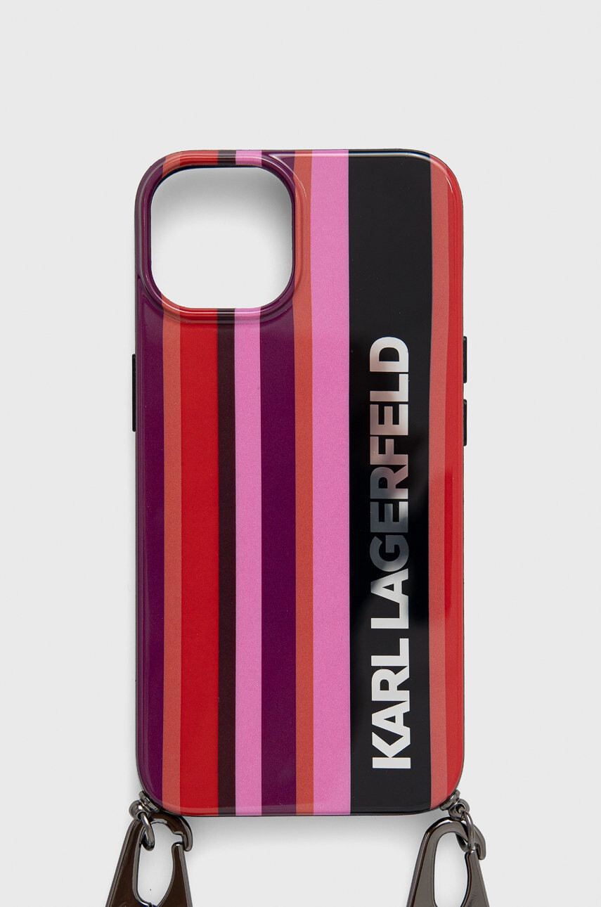 Karl Lagerfeld Кейс за телефон Iphone 14 61" в розово - Pepit.bg