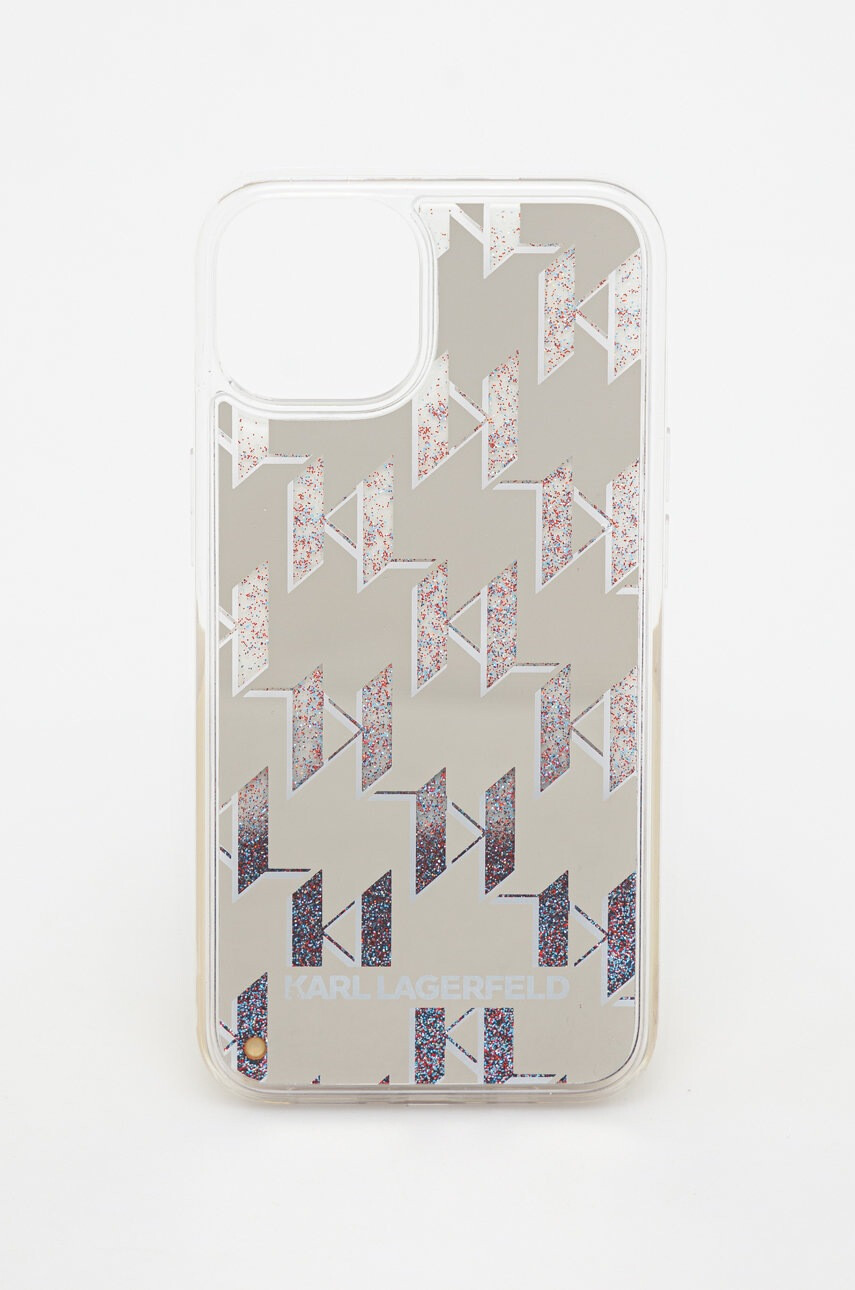 Karl Lagerfeld Кейс за телефон Iphone 14 61" в сребристо - Pepit.bg