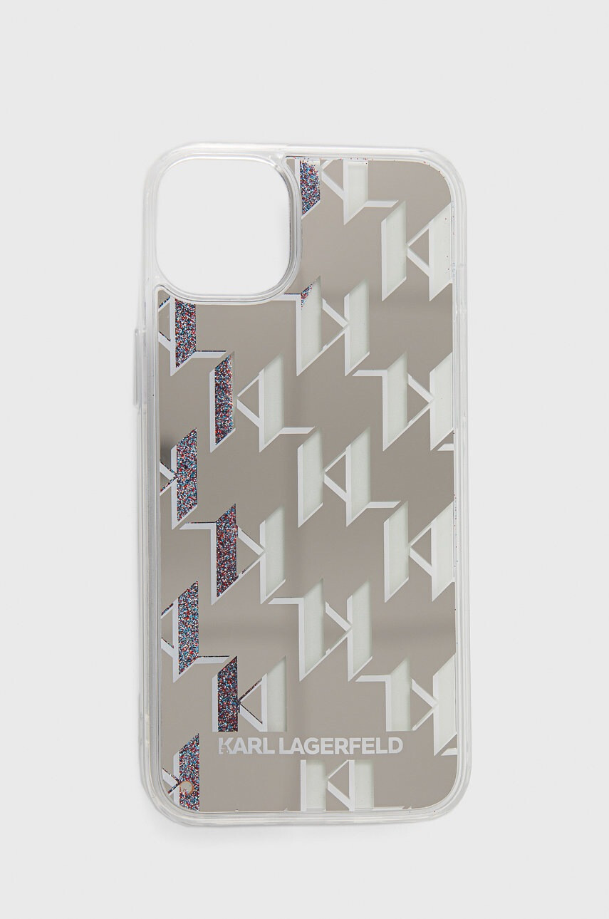 Karl Lagerfeld Кейс за телефон Iphone 14 Plus 67" в сребристо - Pepit.bg